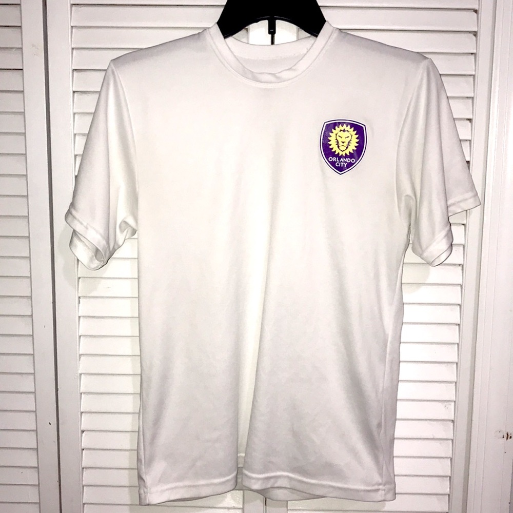 Orlando City youth soccer practice jersey size YLg
